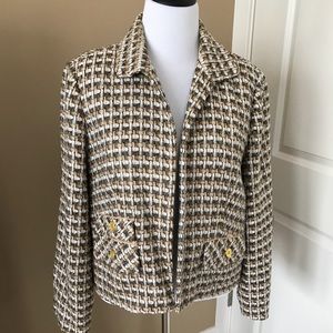 Chico’s beige and brown jacket